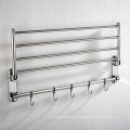 Stainless Steel Metal Towel Bar, Wall-Mounted Towel Holder Organizer Towel Shelf Storage Rail for Bathroom